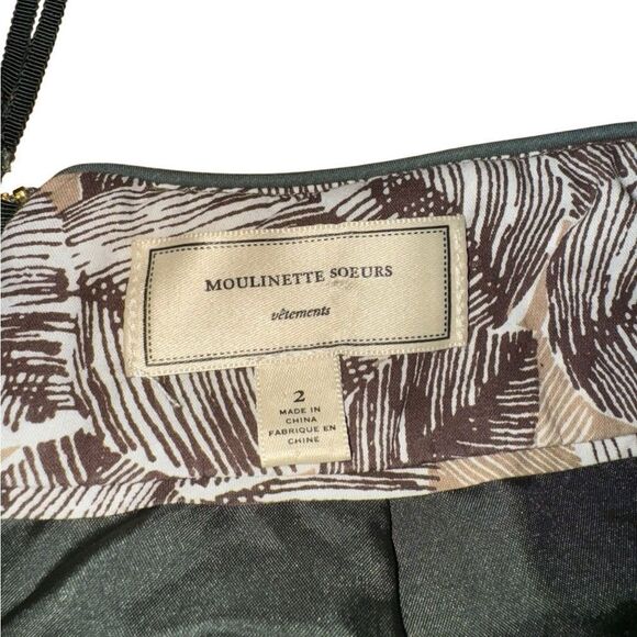 Anthropologie Moulinette Soeurs High Waist Pencil Skirt in Green Size 2 - Picture 3 of 4